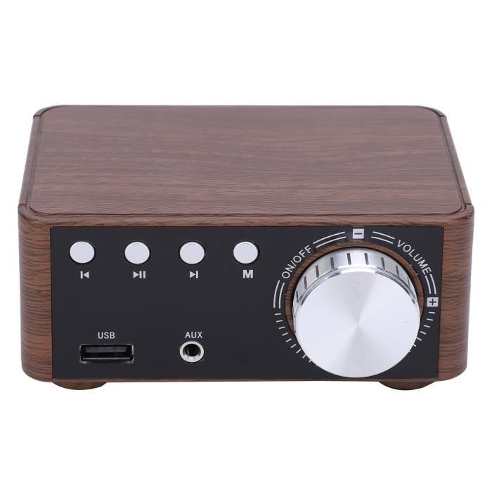Amplificateur Audio Voiture 4 Canaux 1600W – Bluetooth, USB, Carte SD, Radio FM – Compatible Télécommande