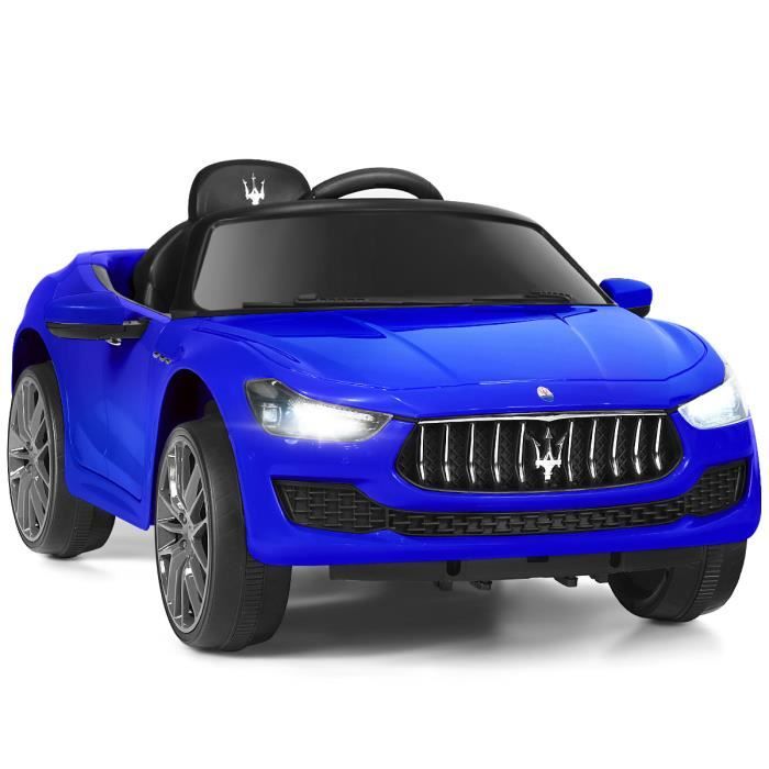 Voiture Électrique 12 V pour Enfants 2 Moteurs Vitesse Max : 5 km/h  Télécommande 2.4G Lumières LED MP3 Effect Sonore Rouge - Costway