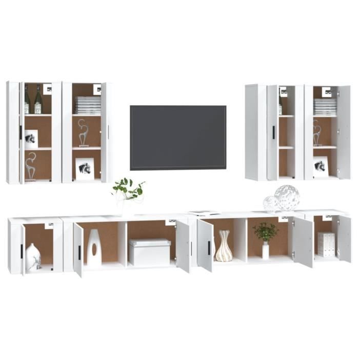 Ensemble de meubles TV - MOTHINESSTO - 5 pcs - Bois d'ingénierie