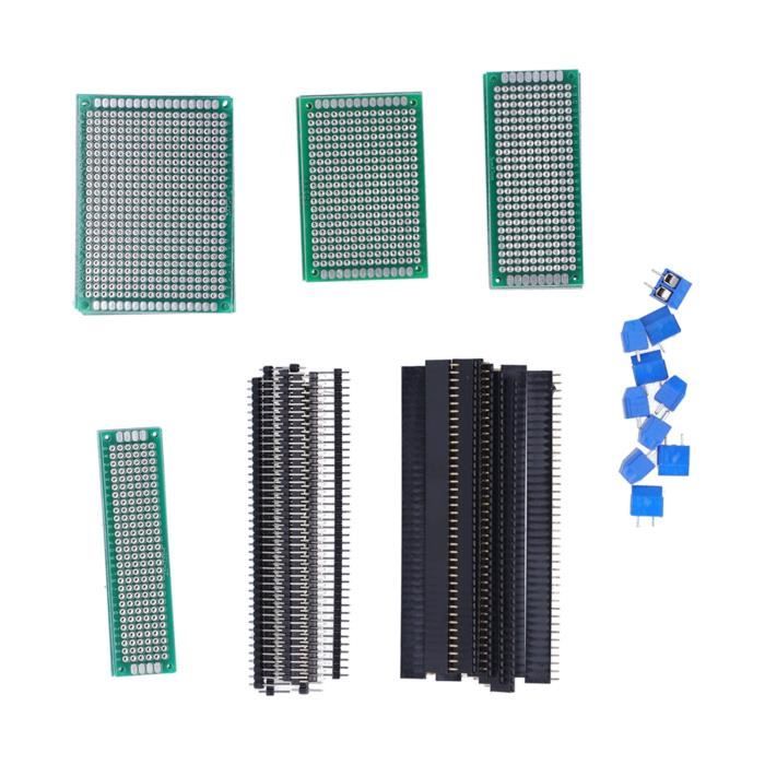 40 Cartes PCB Double Face BOJACK - 6 Tailles Pour Prototypage Arduino DIY