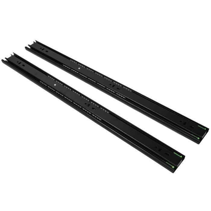 Duokon 10 Paires Coulisse 3 Sections Extension Charge Lourde Guide Rails pour Tiroir Maison Bureau