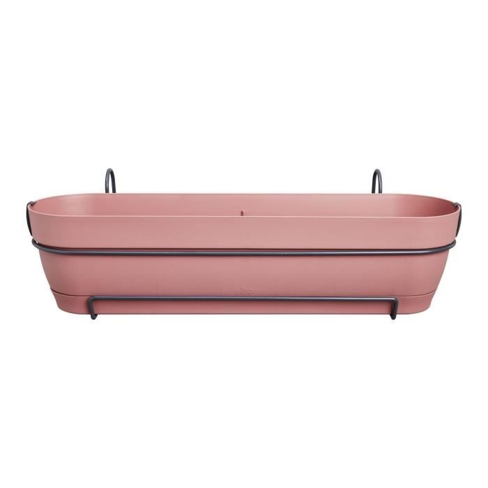 Planteur Rectangle VIBIA - Plastique - Réservoir - Ø70 - Rose Poussière