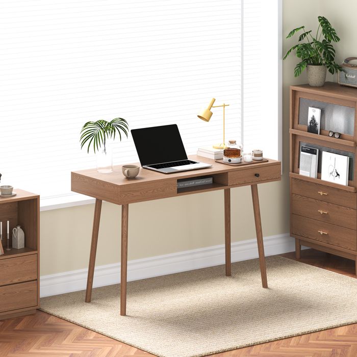 Bureau Habo 75 x 115 x 48 cm effet noyer