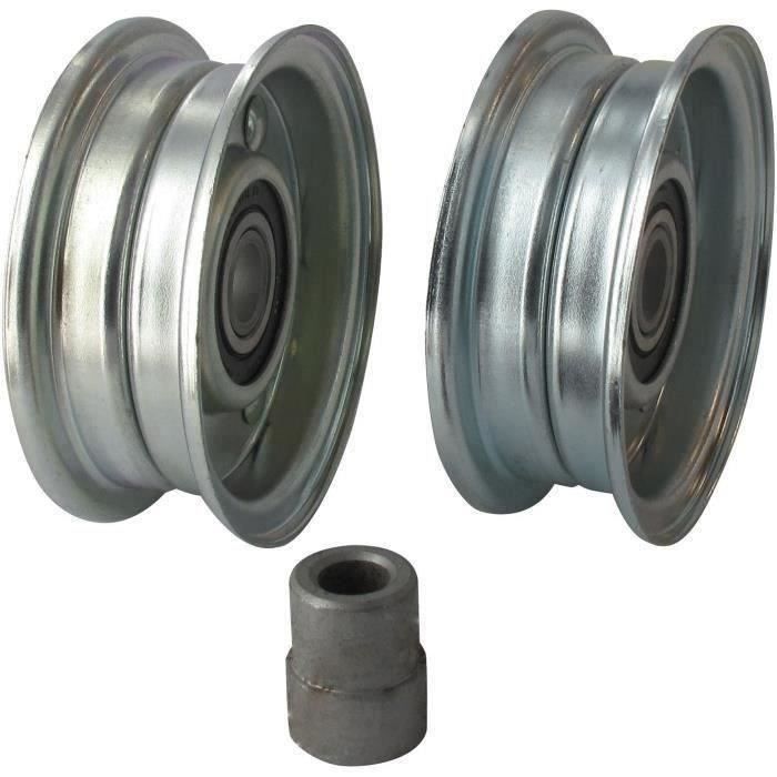 Poulie à gorge plate adaptable pour BUNTON - JOHN DEERE - MURRAY - NOMA