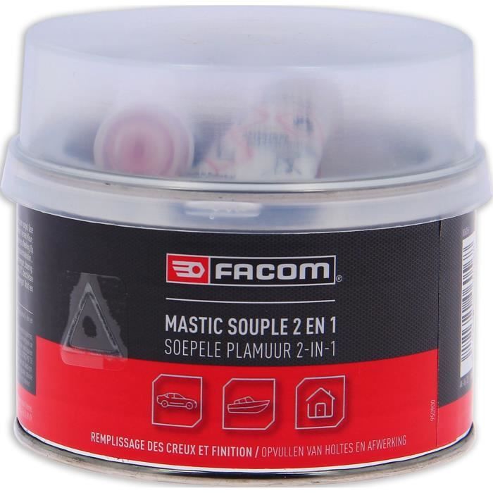 FACOM Mastic polyester souple 2en1 - Avec durcisseur - 500 g