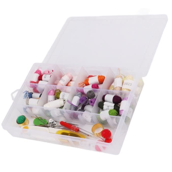 Boîte De Rangement à Couture à 5 Compartiments Pour Les Débutants - Kit