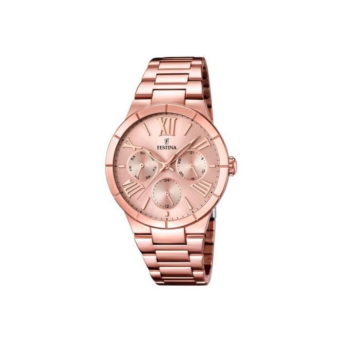 Festina F16718-2 Femmes Rose Gold Plated Multifunction Montres Rose, -  Achat/vente montre - Cdiscount