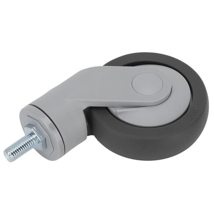 Roues De Remplacement Pour Poubelle Extérieure - 2 Roues Caoutchouc Silencieuses, Axe De 48 Cm - 6