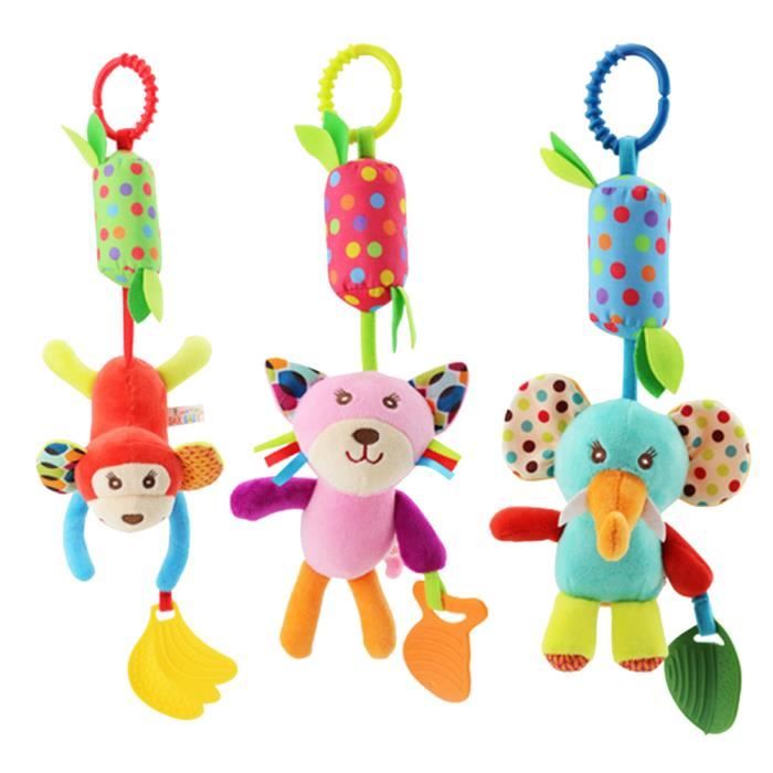 Jouet Hochet Bebe 3 Pieces De Dessin Anime Bebe Hochet Jouets Lit Bebe Jouets Bebe Cloches De Chevet Rotatives Cloches Carillon Eo Cdiscount Puericulture Eveil Bebe