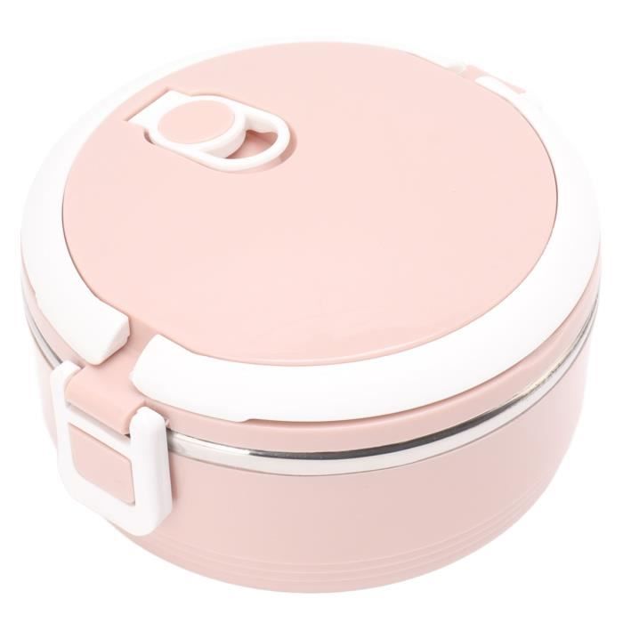 Otufan Boîte à Bento Alimentaire, 24 X 16 X 7 Cm Boîte en Plastique Intérieure en Acier Inoxydable à 3 Compartiments avec Vaisselle Boîtes à Bento pour Le Bureau De L'école(Rose Otufan Boîte à Bento Alimentaire, 24 X 16 X 7 Cm Boîte en Plastique Intérieure en Acier Inoxydable à 3 Compartiments avec Vaisselle Boîtes à Bento pour Le Bureau De L'école(Rose