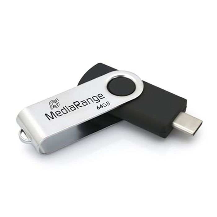 Clé USB MediaRange MR1953 USB C 3.2 Gen1 métal - vue 2