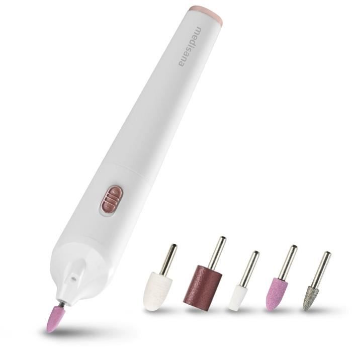 Medisana MP 900 Kit manucure et pédicure sans fil, avec 5 embouts et support