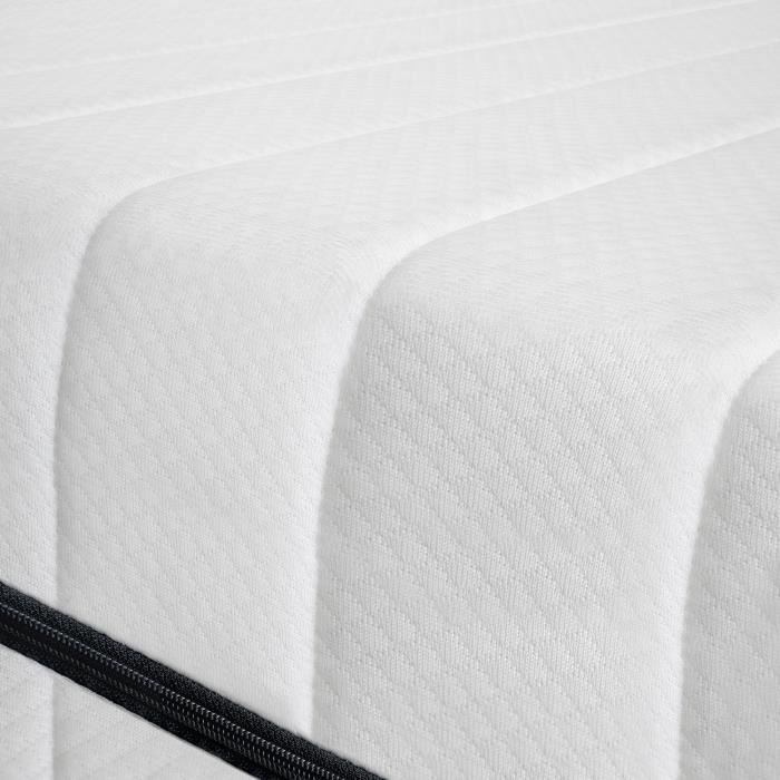 Matelas en mousse froide 90x190 cm - Housse lavable - Double fermeté - Matelas à 7 zones ergonomique - Epaisseur 15 cm Matelas en mousse froide 90x190 cm - Housse lavable - Double fermeté - Matelas à 7 zones ergonomique - Epaisseur 15 cm