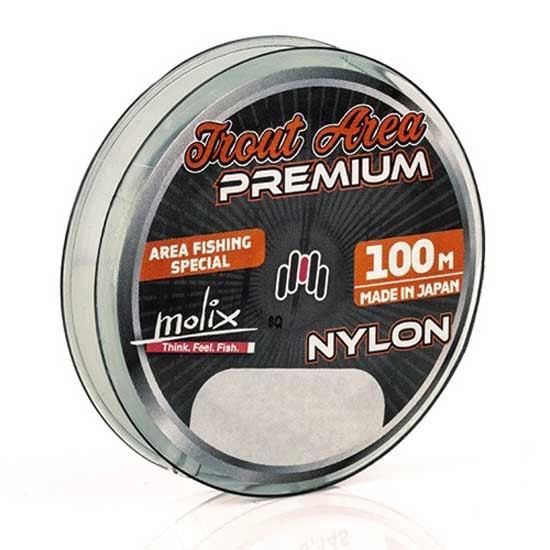 Fil de pêche - MOLIX - Trout Area Premium - Nylon transparent - 0.128 mm - Haute performance