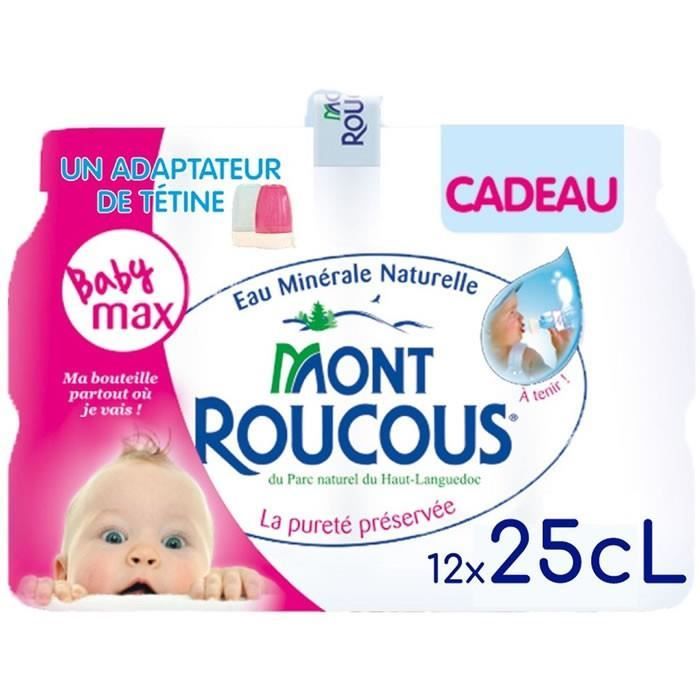 Lot De 2 Mont Roucous Eau Minerale Naturelle 12 X 25 Cl Cdiscount Au Quotidien
