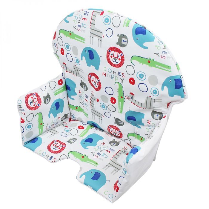Monsieur Bébé - Coussin Confort Chaise Haute Ptit Gris Perle - Lavable Et Confortable