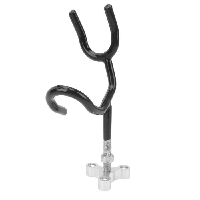 Support Canne à Pêche Vélo 2 Tubes - Porte-Cannes Robuste Et Facile à Monter - Accessoire Pêche Cyclable