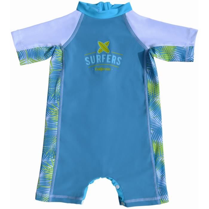Fedjoa Combinaison Anti Uv Bebe Garcon California Innovation Anti Sable Bleu Marea Cdiscount Pret A Porter