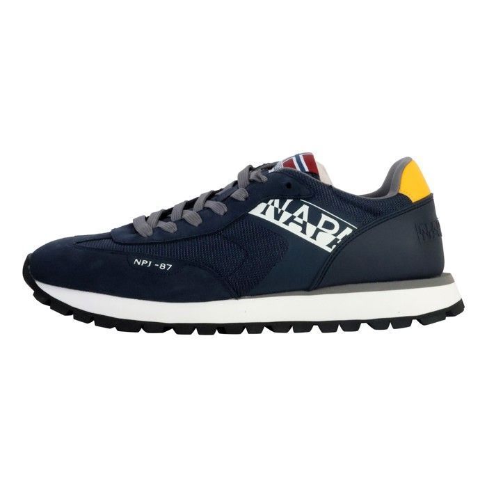 Napapijri Basket Cuir Napapijri Jeto - Bleu