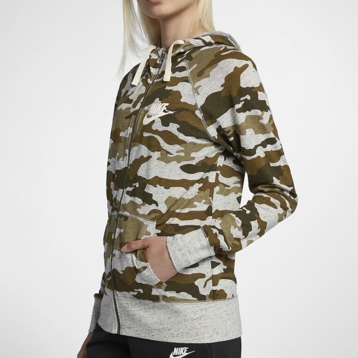 pull nike femme beige