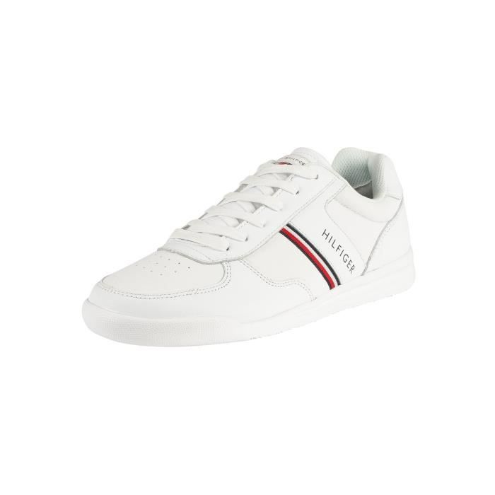 basket tommy hilfiger homme cuir blanc