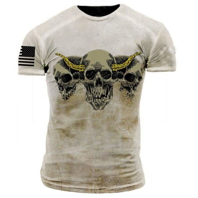 T-shirt Homme Viking Norvège - Imprimé Crâne Tête De Mort - Coton Noir - Marque Neverless - Neuf Avec étiquette