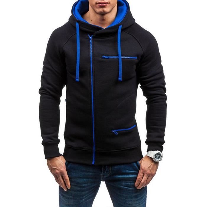 Sweat à Capuche Zippé Homme Hurley 'One & Only' - Couleur Gris - Neuf Avec étiquettes