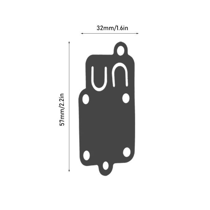 Jotekonoby Lot De 10 Diaphragmes Carburateur - Compatibles Pulsa Jet 270026, 272538, 272637 - Dimensions 57x32mm - 8