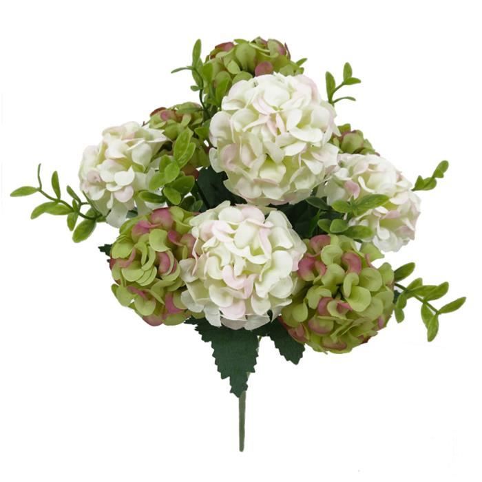JINWOE - Flores artificiales de hortensias de flores azules, 4 piezas de hortensias artificiales