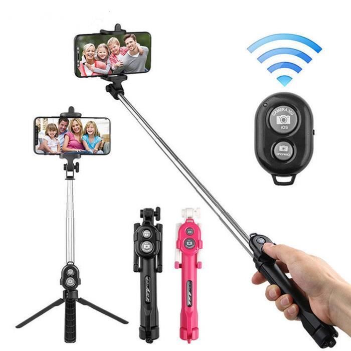 Bâton Selfie Bluetooth Extra-Long 3 Mètres – Monopode Extensible Avec Télécommande, Compatible IPhone Android & GoPro