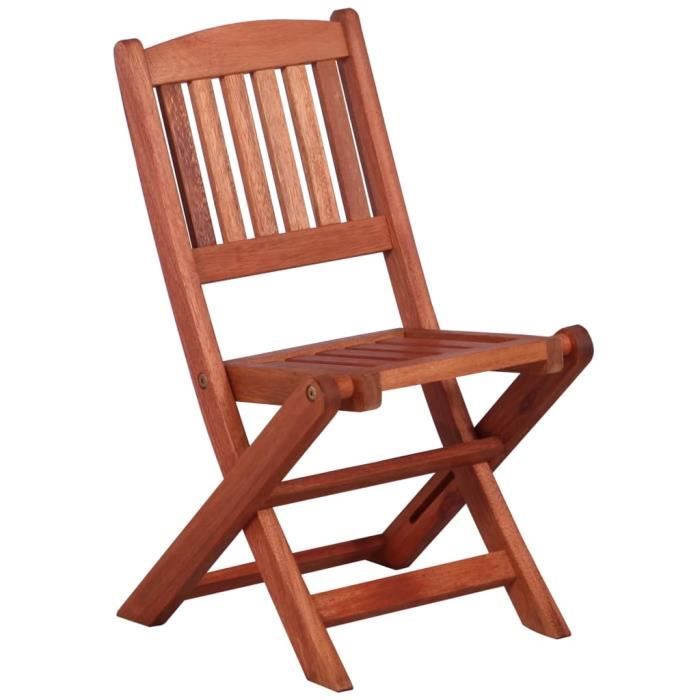 Fauteuil - UMR - Brun Chaises de salle à manger pour enfants 2 pcs Bois deucalyptus -[2XXWfI]