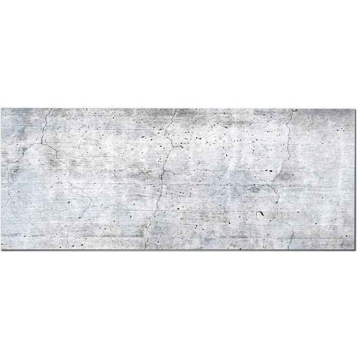 PANORAMA  Cr&eacute;dence Adh&eacute;sive Cuisine Ciment Bleu 60x100 cm - Cr&eacute;dence Adh&eacute;sive pour Cuisine - Protege Mur Cuisine 