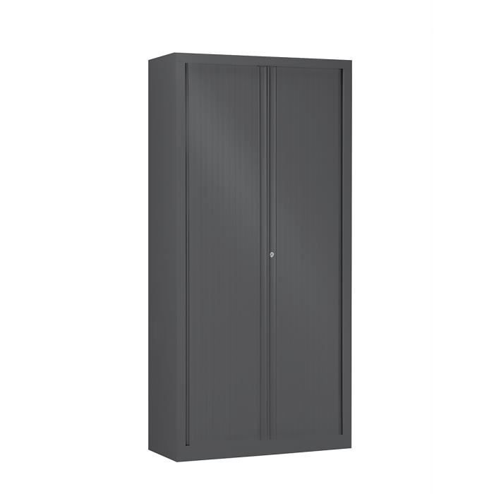 Armoire Monobloc à rideaux Anthracite HxLxP 1980 x 1000 x 430