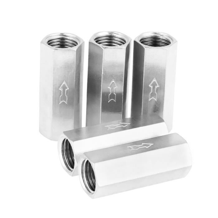 Clapet Anti-Retour Carburant - Lot 4 Pièces (6,8,10,12 Mm) Alliage Aluminium, Pour Essence/Diesel Basse Pression