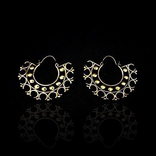 Boucles D'oreilles Bronze Anges Chérubins – Perles Et Cabochons – 25mm – Neuf Sans Emballage