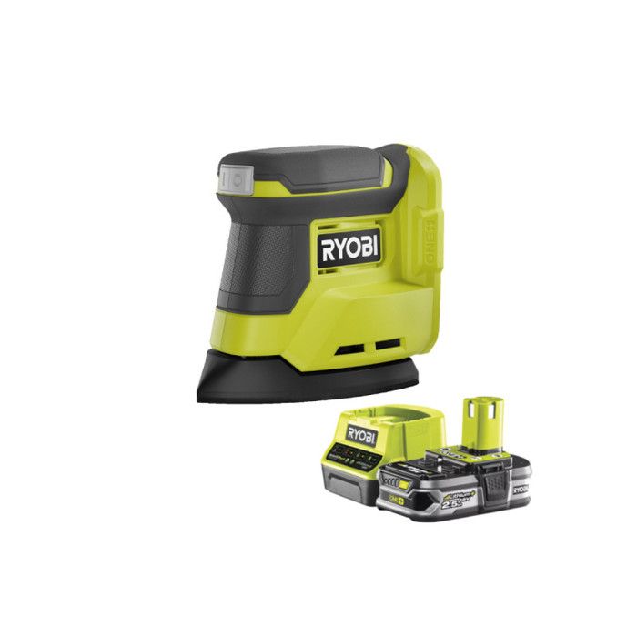 Pack RYOBI Ponceuse triangulaire 18V One+ RPS18 0 1 Batterie 2.5Ah 1 Chargeur rapide RC18120 125 - vue 7