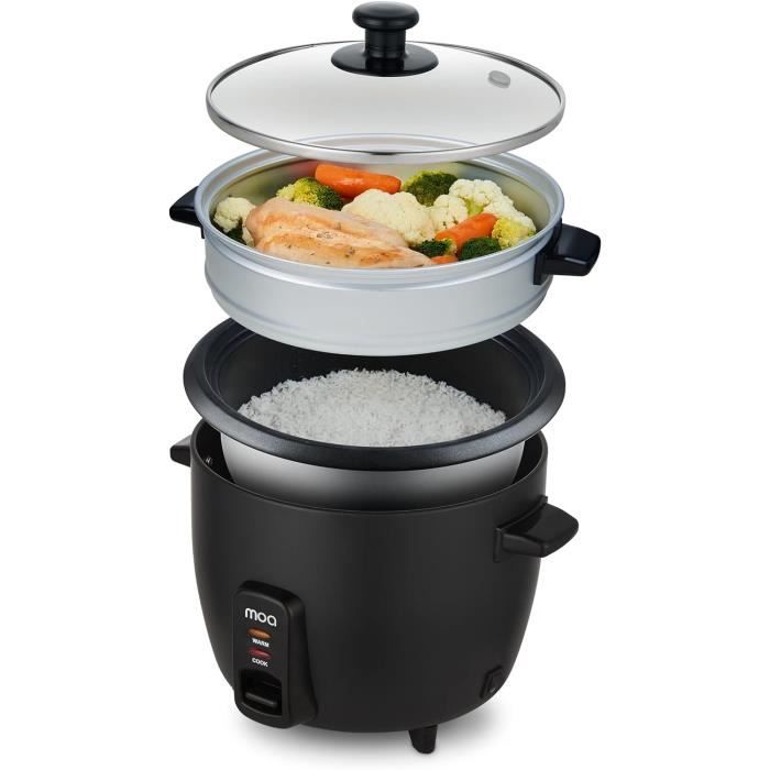 Cuiseur à Riz MOOSUM 0,6L - Cuisson Rapide Et Maintien Au Chaud | Parfait Pour 1-3 Personnes