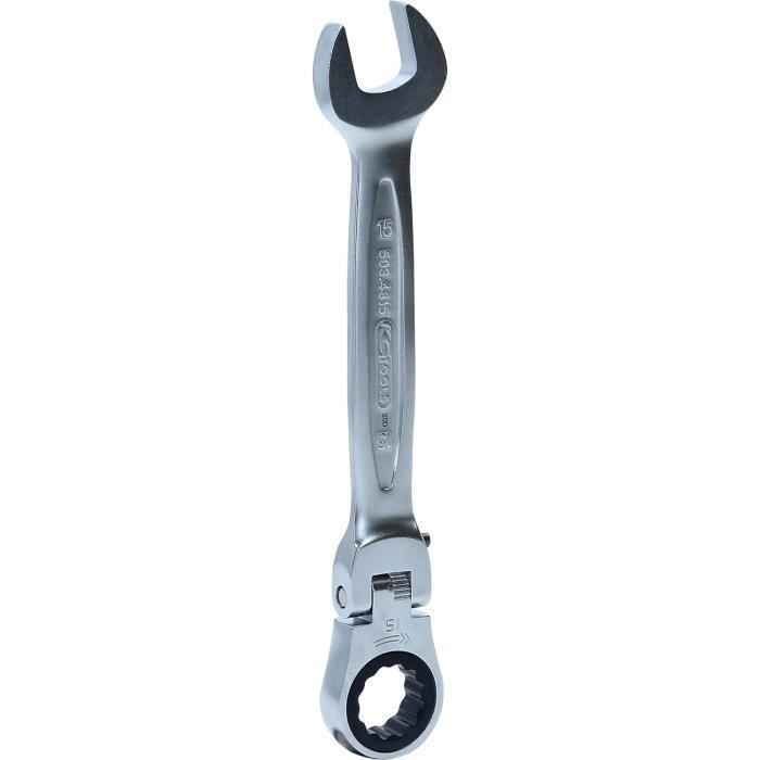 Clé Mixte à Cliquet KS TOOLS GEARplus – 14 Mm, Tête Inclinable à Verrouillage