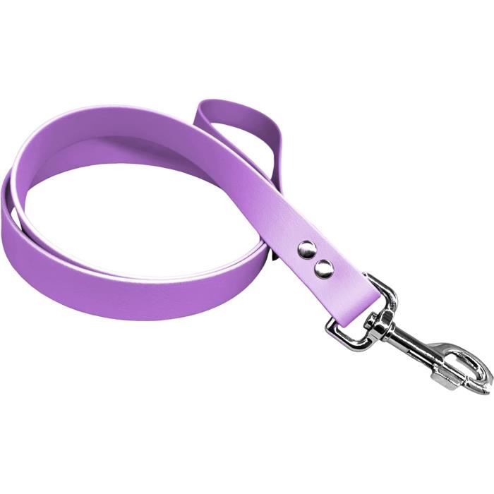 Laisse multiposition chien biothane mauve - LILAS