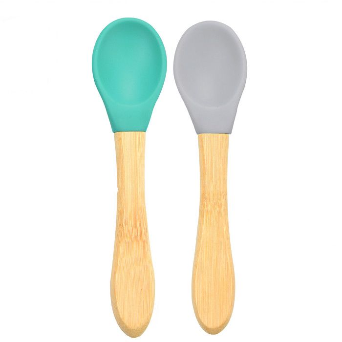 Cuilleres Bebe En Bambou Et Silicone Lot De 2 Gris 6 Mois Et Cdiscount Puericulture Eveil Bebe Cuilleres Bebe En Bambou Et Silicone Lot De 2 Gris 6 Mois Et Cdiscount Puericulture Eveil Bebe