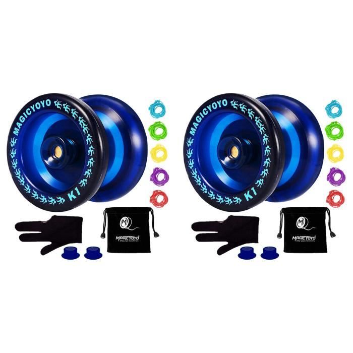 Phyachelo Yoyo Professionnel Papillon – Alliage Aluminium, Roulement 10 Billes, 68g, 56mm, 10 Cordes
