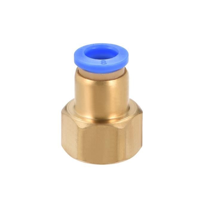 Raccord Cloison BSPT 3/8 Femelle Vers G1/2 Mâle - Adaptateur Tube/tuyau Avec Joints - Marque Uxcell Neuf