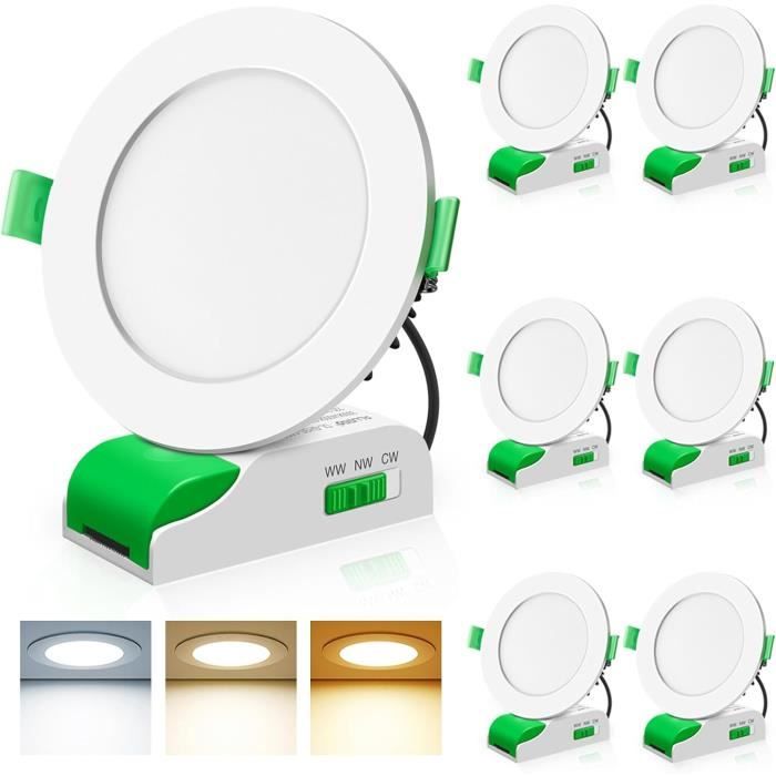 Spot LED Encastrable Extra Plat ALUSSO 4W 310LM - Dimmable, IP44 étanche, Couleur Blanc Neutre