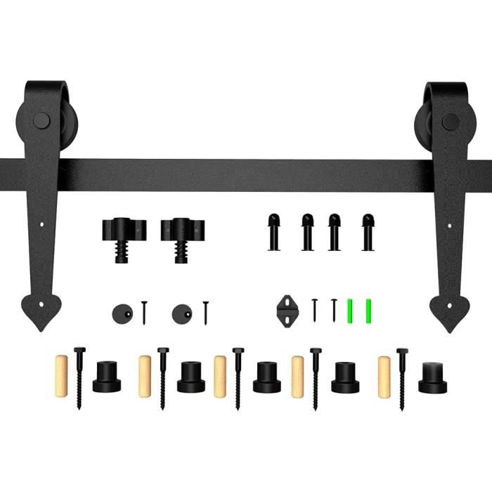 Classic Porte coulissante en bois Grange Hardware, noir