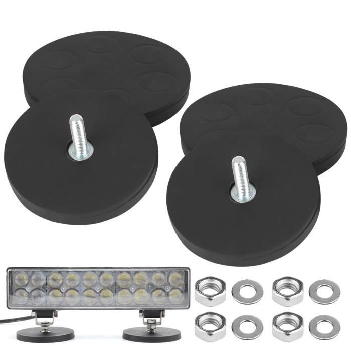 Lot De 20 Aimants Puissants En Néodyme - 16x5 Mm - Force 5 Kg - Avec Trou Et Capsule Noire