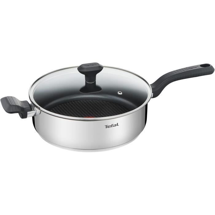 Sauteuse - TEFAL - Comfort Max - 26 cm - Acier inoxydable 18/10 - Revêtement antiadhésif