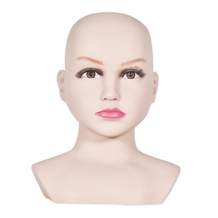Chauve Tete De Mannequin Enfant Fille Garcon Modele Tete Perruque Tete Professionnel Pour L Affichage Chapeau Casque Lunettes Cdiscount Jeux Jouets