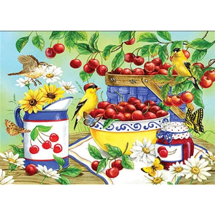 Fleurs Peinture Numero Adulte, Lot de 4 Kits Peinture par Numéros avec
