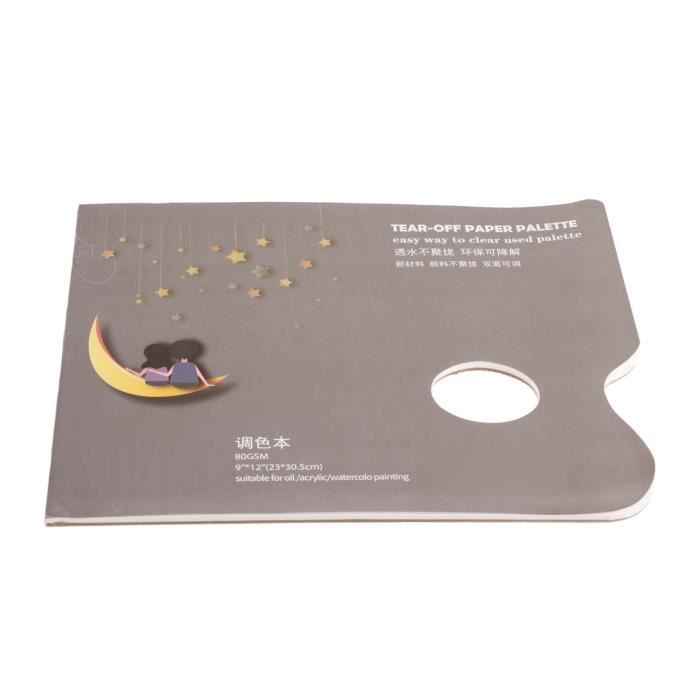 Zerodis Palette De Papier Jetable Détachable Pour Peinture à