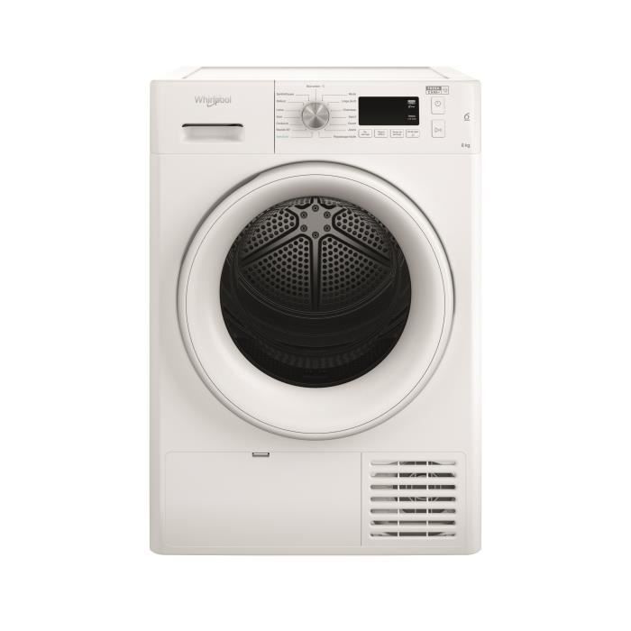 Sèche-linge à condensation WHIRLPOOL FFTCM118XBFR - 8kg - L60cm - Classe B - Blanc